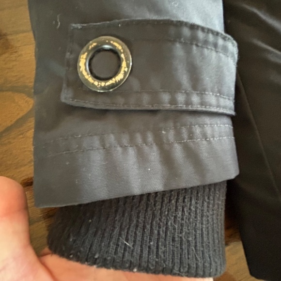 Ecko Red down & feather filled black parka size small EUC - Picture 7 of 15